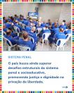 Brasil fortalece o ODS 16 e construi um futuro mais justo e inclusivo!  Já imaginou um mundo com mais paz, justiça e instituições fortes? Esse é o objetivo do ODS 16 da Agenda 2030 da ONU, e o Brasil está fazendo a diferença! Por meio da #CoooperaçãoInternacional, o país tem trabalhado para fortalecer seu sistema judiciário, promover direitos humanos, capacitar militares para operações de paz e impulsionar ações que buscam a inclusão de mulheres e idosos na sociedade.  O Brasil se destaca em várias iniciati