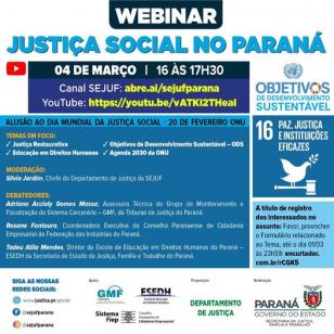 webinar Justiça Social