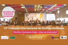 Abertas as inscrições para o 15º Colóquio
