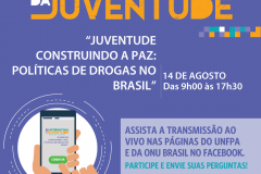 A ONU Brasil, em parceria com um programa da Câmara dos Deputados, promove na segunda-feira (14) em Brasília (DF) debates em comemoração ao Dia Mundial da Juventude, celebrado em 12 de agosto