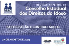 Reunião Ampliada do Conselho Estadual dos Direitos do Idoso
