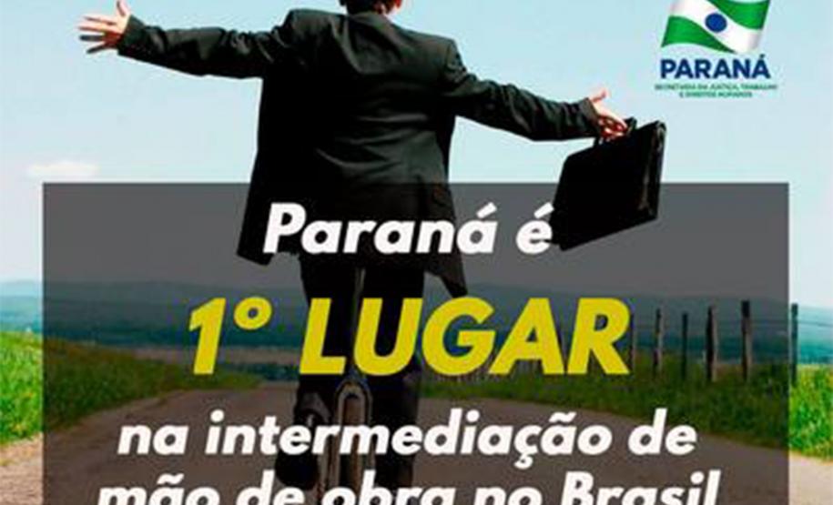 Agências do Trabalhador do Paraná são as que mais colocaram pessoas no mercado, aponta pesquisa do Ministério do Trabalho