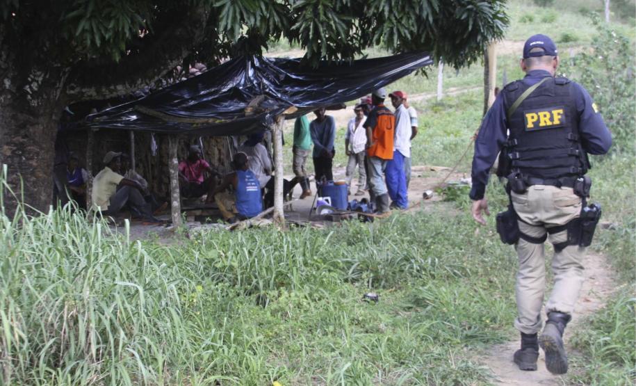 Dezenove pessoas mantidas em trabalho escravo são resgatadas de fazenda sem água e banheiro na BA