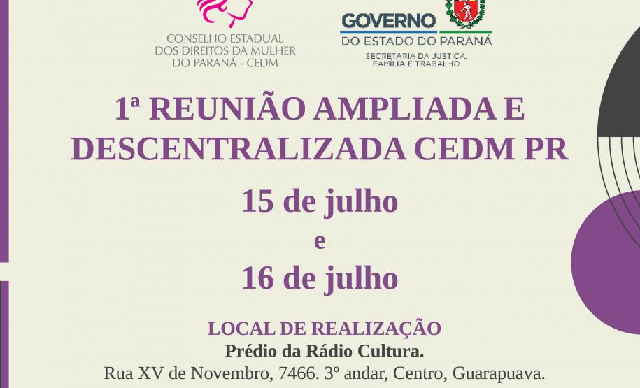 Reunião Conselho Estadual dos Direitos da Mulher